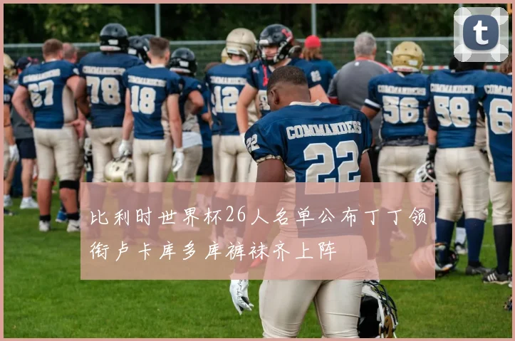 比利时世界杯26人名单公布丁丁领衔卢卡库多库裤袜齐上阵